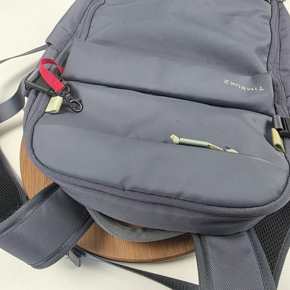 Timbuk2 Backpack Gray 21 Inch Laptop Bag Travel Daypack Men Nylon Commuter